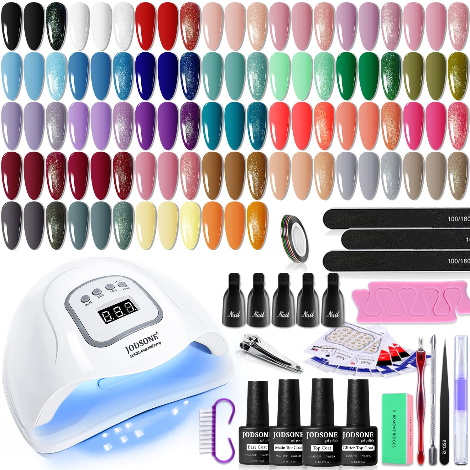 JODSONE Gel Nail Polish Kit with UV Light